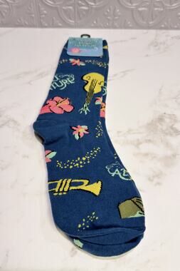 Disney Parks Tiana's Bayou Adventure Adult Crew Socks NWT